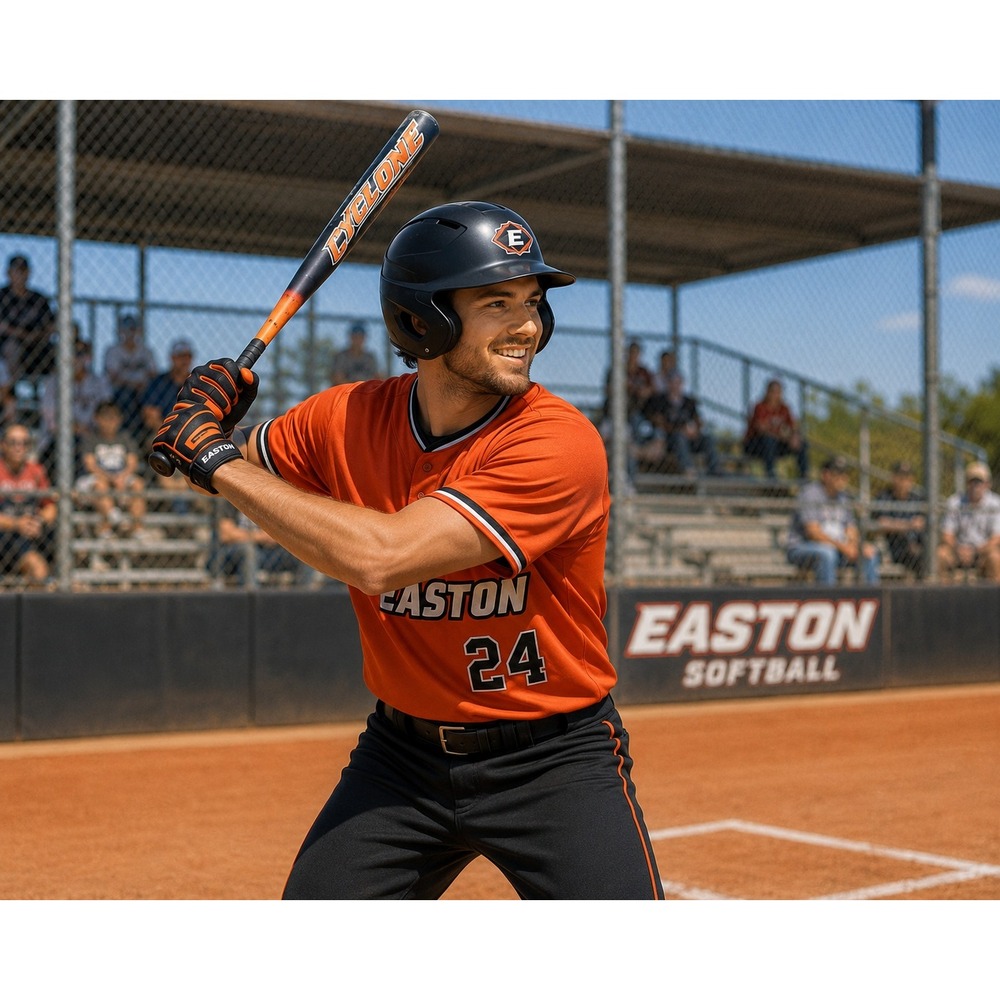 Easton Cyclone Softball Bat Orange Black Aluminum Alloy 2 1/4 Barrel 34" 28 oz